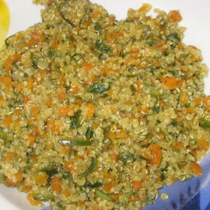 Quinoa  con  verdure