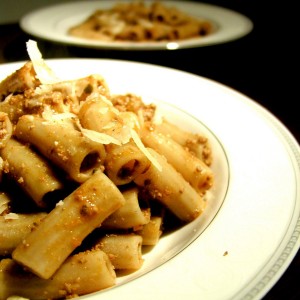 Tortiglioni con ragù