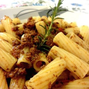 Tortiglioni al ragù di carne