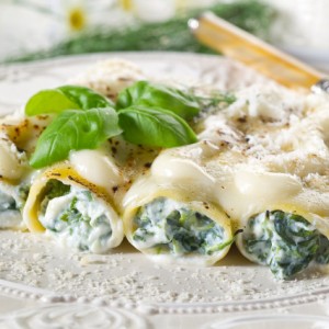 Cannelloni verdi spinaci e tofù