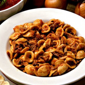 Orecchiette fresche  con ragù di carne