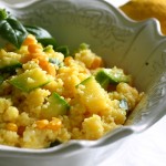 couscous, zucchine,fagiolini,avocado