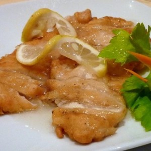 Scaloppe di pollo al limone