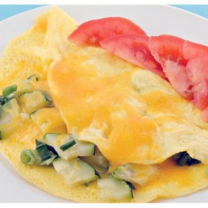 Omelette Zucchine e mozzarella