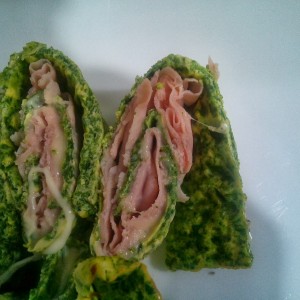 Omelette di Prosciutto e Spinaci