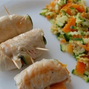 Involtini di Tacchino ripieni alle Verdurine