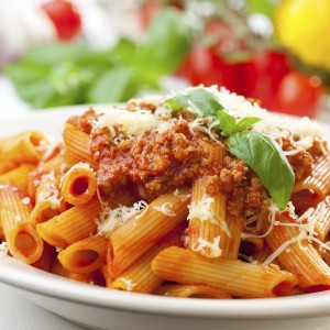 mezze penne alla bolognese