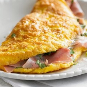 omelette al prosciutto