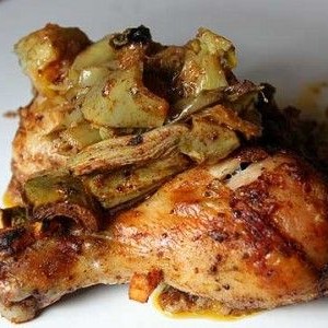 Coscette di pollo disossate ai Carciofi