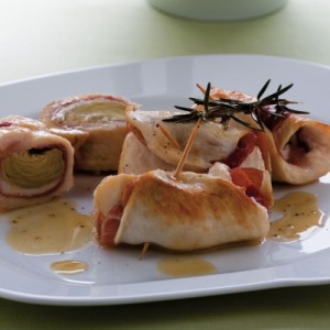 Involtini di Tacchino ai Carciofi