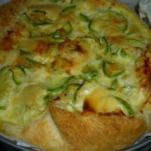 Torta Salata con Zucchine e scamorza affumicata