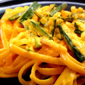 Linguine zucchine zafferano