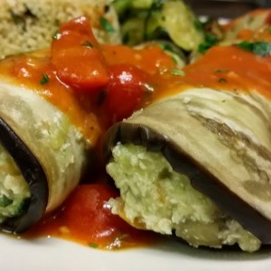 invortini di melanzane al tofu