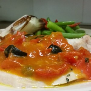 Trancio di Pesce Spada alla Mediterranea