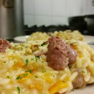 risotto alla zucca e luganega