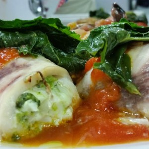 Involtini di Pesce Spada con Cime di Rapa e Mozzarella