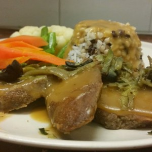 Scaloppine di Seitan ai Carciofi e Olive.