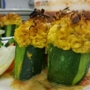 fiamette di zucchine ripiene di zucca e tofu 2