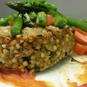 Tortino di Grano Saraceno e Ortaggi Gratinato ai Semi di Lino