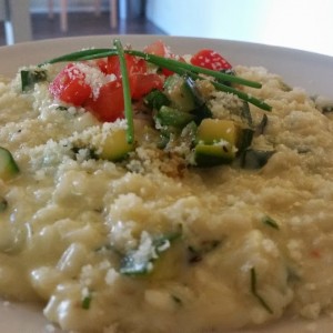 risotto con zucchine mantecato alla robiola 1