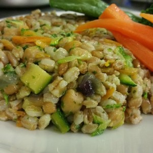 Farro da Agr. Biologica con Pesto di Rucola Con Ceci