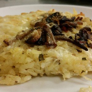 Riso in Crosta Con Funghi e Bitto