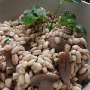 Orzo ai funghi champignon