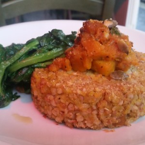 Tortino di Grano Saraceno Con Zucca e Bietole