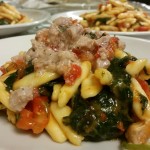 Cavatelli Freschi alla Cima di Rapa Con Pomodorini e Ragu’ di Tonno Fresco