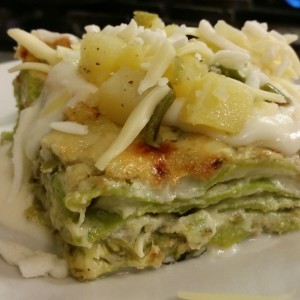 Lasagnette Verdi al Pesto di Basilico Con Fagiolini e Patate