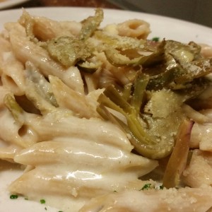 Penne Integrali ai Carciofi Con Crema di Pecorino1