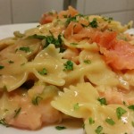 Farfalle al Salmone Fumè Con Puntarelle (2)