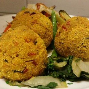 Arancini di Cous cous Bio Integrali Alle Zucchine e Pomodoro Secco