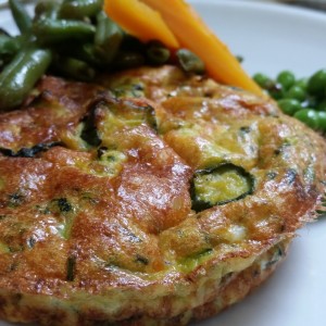 Frittatina di Fiori di Zucca , Zucchine baby e Emmenthal 1