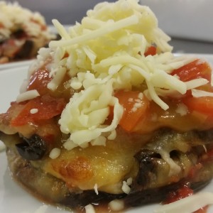 Melanzane alla parmigiana light Con Mozzarella Filante