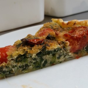 Torta Salata Vegana Con Cima di Rapa , Quinoa e Pomodorini Confit (2)