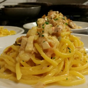 Spaghetti Freschi alla Chitarra alla Carbanora di Mare (3)